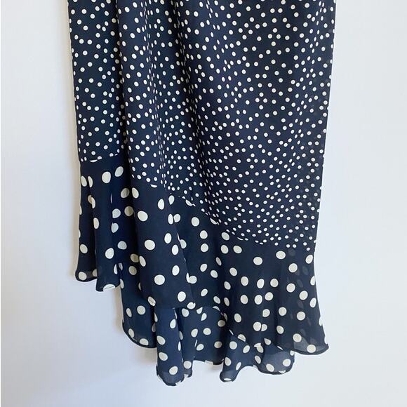 A NEW DAY Women's Polka Dot One Shoulder Midi Dress SZ L - Picture 11 of 13